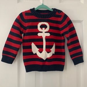 Boys nautical sweater. Size 12-18mo worn once